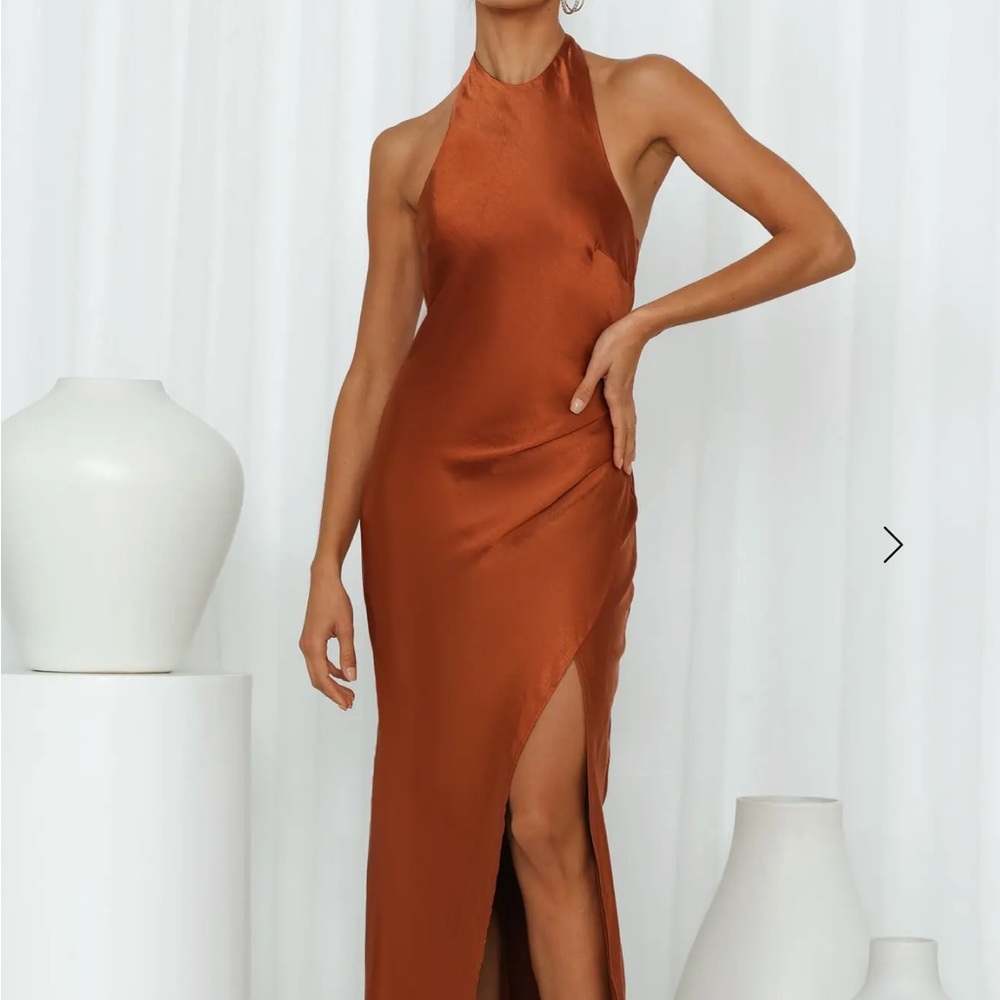Hello Molly Copper Backless Dress
